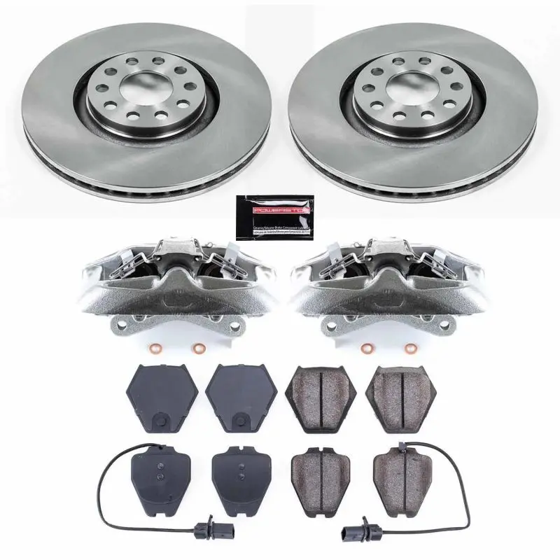 Power Stop 00-02 Audi S4 Front Autospecialty Kit W/Cals 1