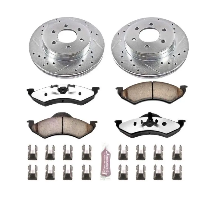 Power Stop 00-02 Dodge Dakota Front Z36 Truck & Tow Brake Kit 1