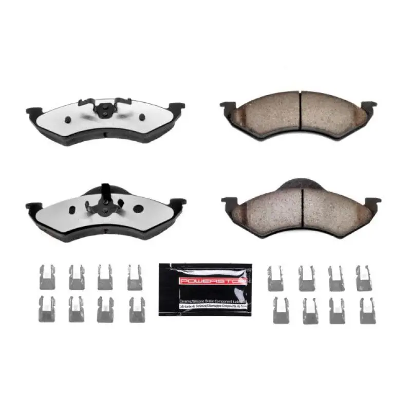 Power Stop 00-02 Dodge Dakota Front Z36 Truck & Tow Brake Pads W/Hardware 1