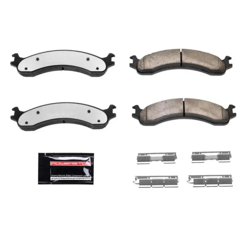 Power Stop 00-02 Dodge Ram 2500 Front Z36 Truck & Tow Brake Pads W/Hardware 1