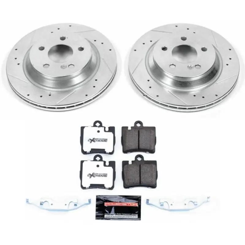 Power Stop 00-02 Mercedes-Benz S430 Rear Z26 Street Warrior Brake Kit 1
