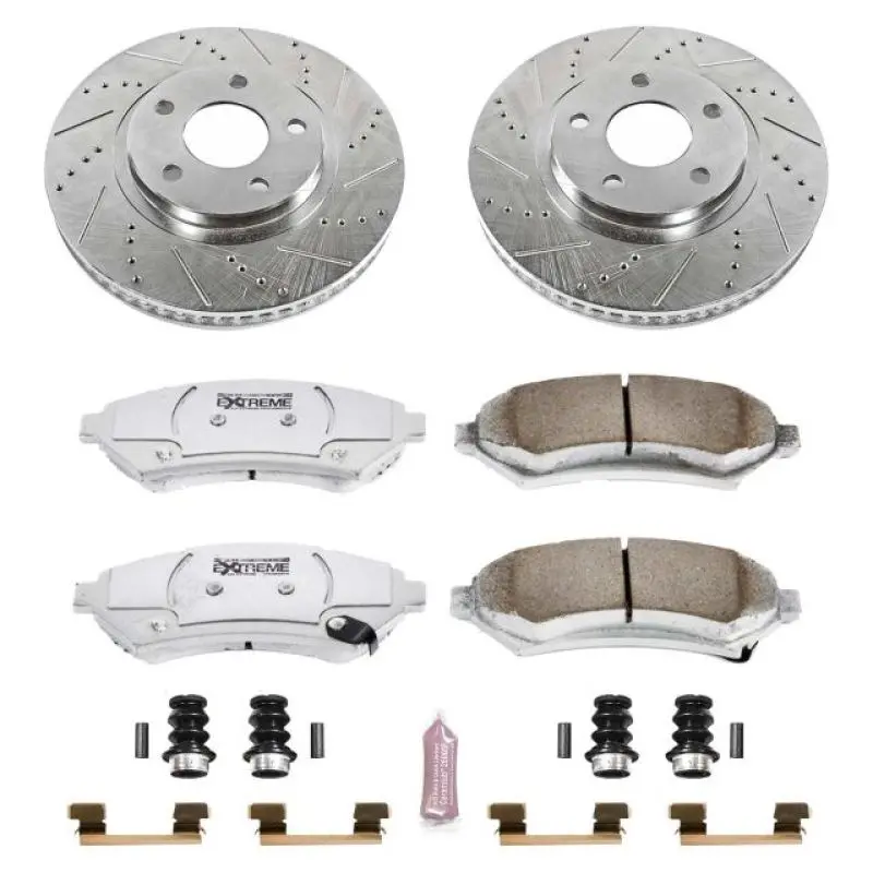 Power Stop 00-04 Buick Lesabre Front Z26 Street Warrior Brake Kit 1