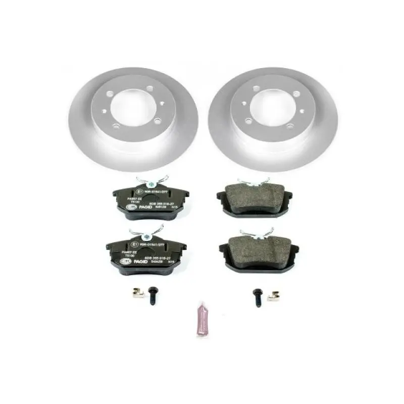 Power Stop 00-04 Volvo S40 Rear Euro-Stop Brake Kit 1