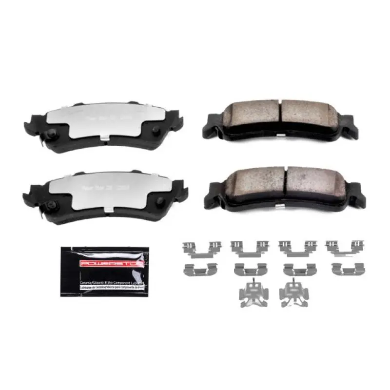Power Stop 00-05 Cadillac Deville Rear Z36 Truck & Tow Brake Pads W/Hardware 1