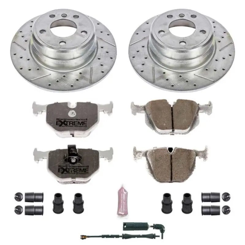 Power Stop 00-06 Bmw X5 Rear Z26 Street Warrior Brake Kit 1