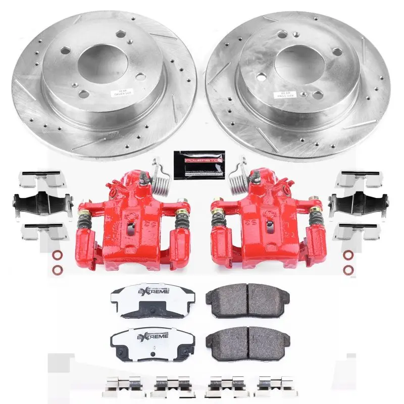 Power Stop 01-02 Infiniti G20 Rear Z26 Street Warrior Brake Kit W/Calipers 1