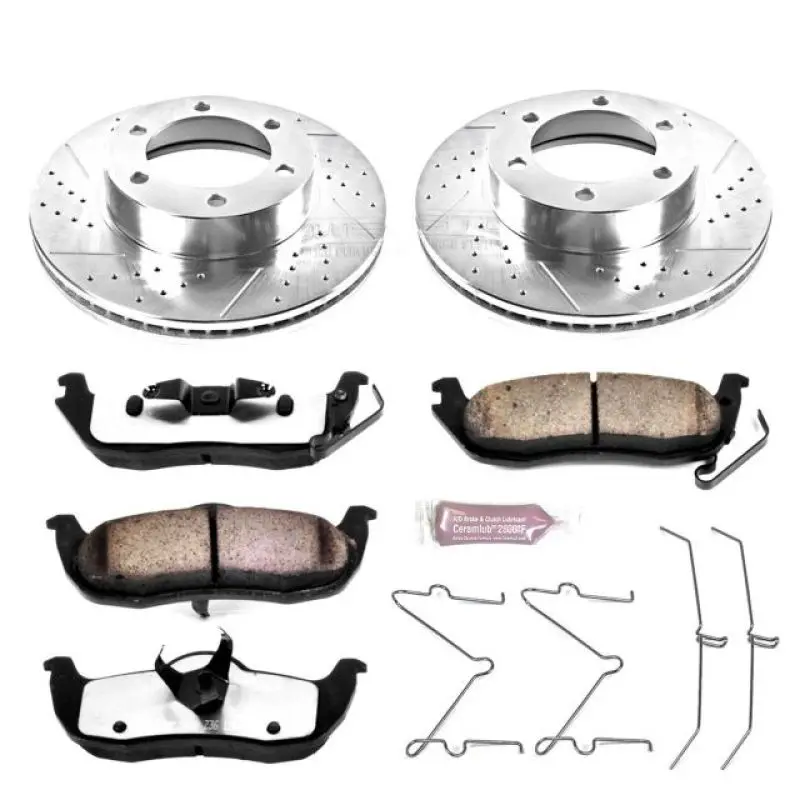 Power Stop 01-02 Toyota Sequoia Front Z36 Truck & Tow Brake Kit 1