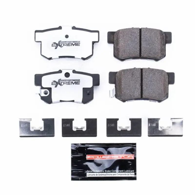 Power Stop 01-03 Acura Cl Rear Z26 Extreme Street Brake Pads W/Hardware 1