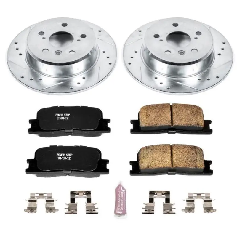 Power Stop 01-03 Toyota Highlander Rear Z23 Evolution Sport Brake Kit 1