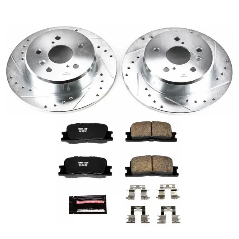 Power Stop 01-03 Toyota Highlander Rear Z23 Evolution Sport Brake Kit 1