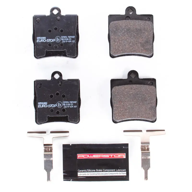 Power Stop 01-04 Mercedes-Benz Slk320 Euro-Stop Ece-R90 Rear Brake Pads 1