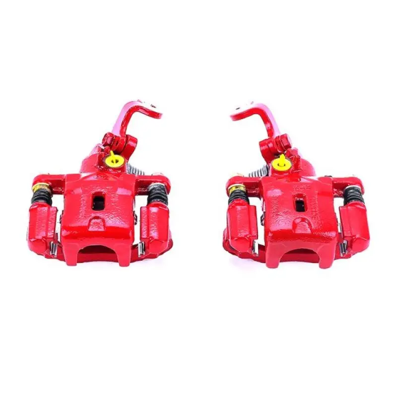Power Stop 01-05 Hyundai Elantra Rear Red Calipers W/Brackets - Pair 1