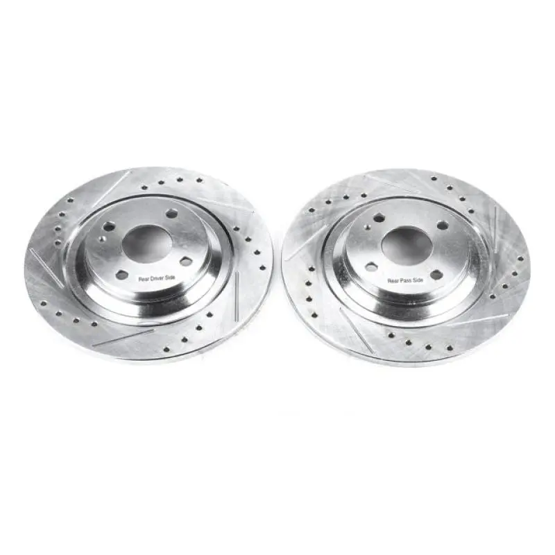 Power Stop 01-05 Mazda Miata Rear Evolution Drilled & Slotted Rotors - Pair 1