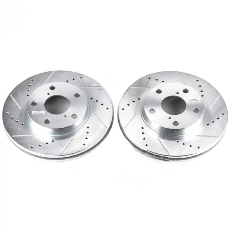Power Stop 01-05 Toyota Rav4 Front Evolution Drilled & Slotted Rotors - Pair 1
