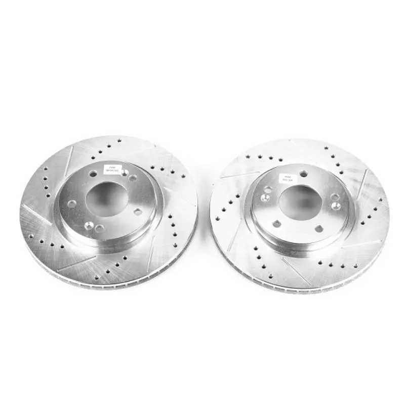 Power Stop 01-06 Hyundai Santa Fe Front Evolution Drilled & Slotted Rotors - Pair 1