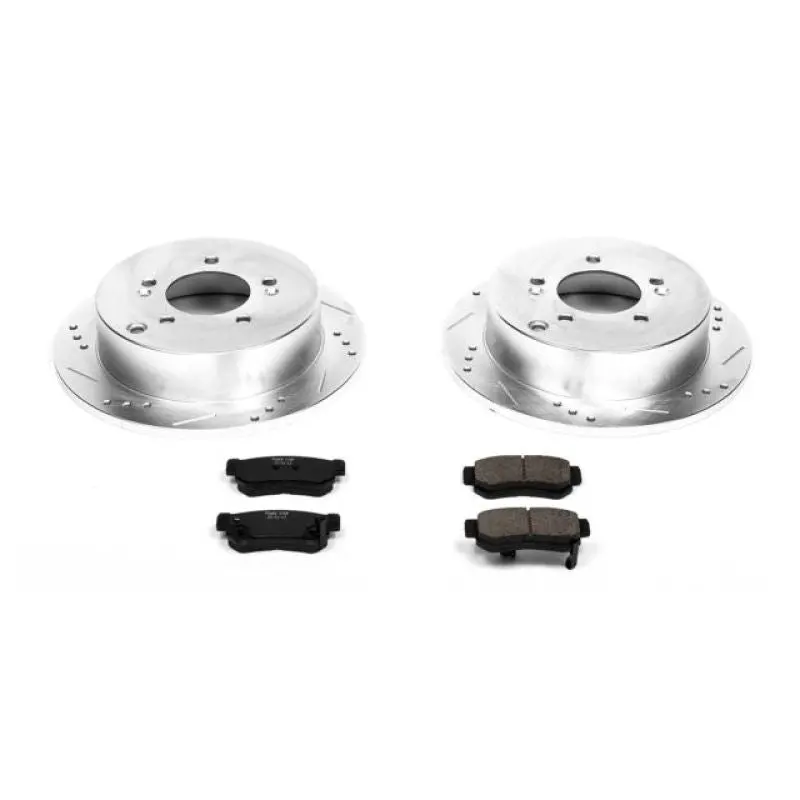 Power Stop 01-06 Hyundai Santa Fe Rear Z23 Evolution Sport Brake Kit 1