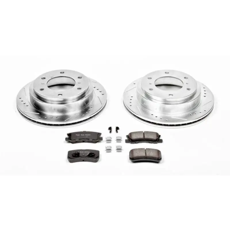Power Stop 01-06 Mitsubishi Montero Rear Z23 Evolution Sport Brake Kit 1