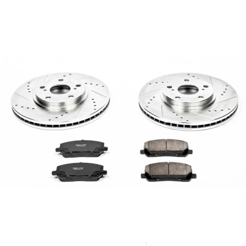 Power Stop 01-07 Toyota Highlander Front Z23 Evolution Sport Brake Kit 1
