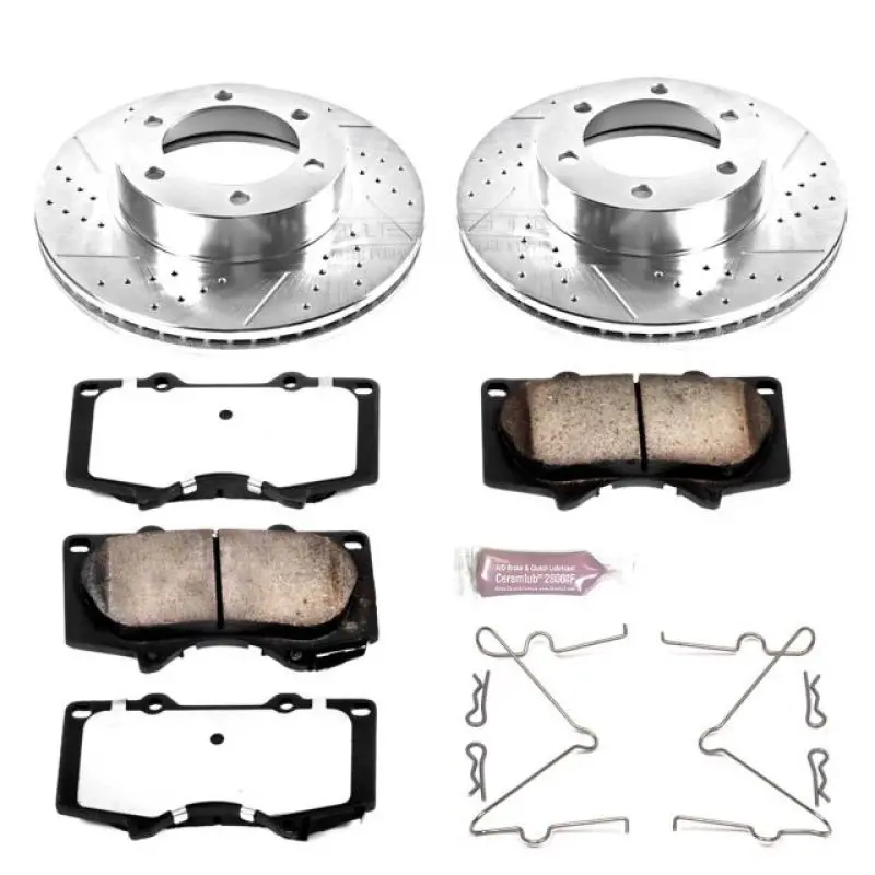 Power Stop 01-07 Toyota Sequoia Front Z36 Truck & Tow Brake Kit 1
