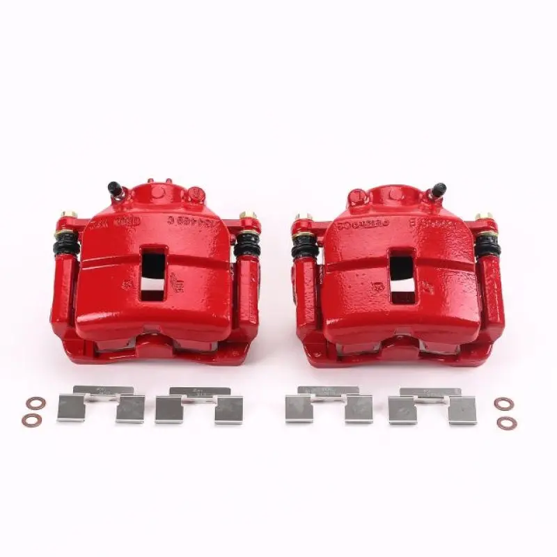 Power Stop 01-10 Chrysler Pt Cruiser Front Red Calipers W/Brackets - Pair 1