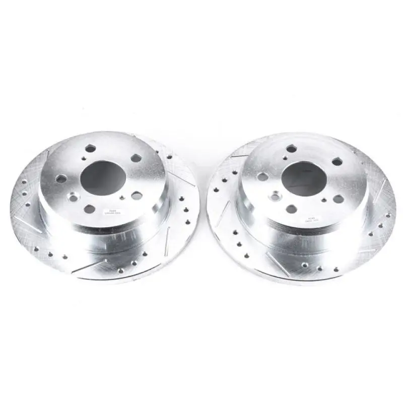 Power Stop 02-03 Lexus Es300 Rear Evolution Drilled & Slotted Rotors - Pair 1