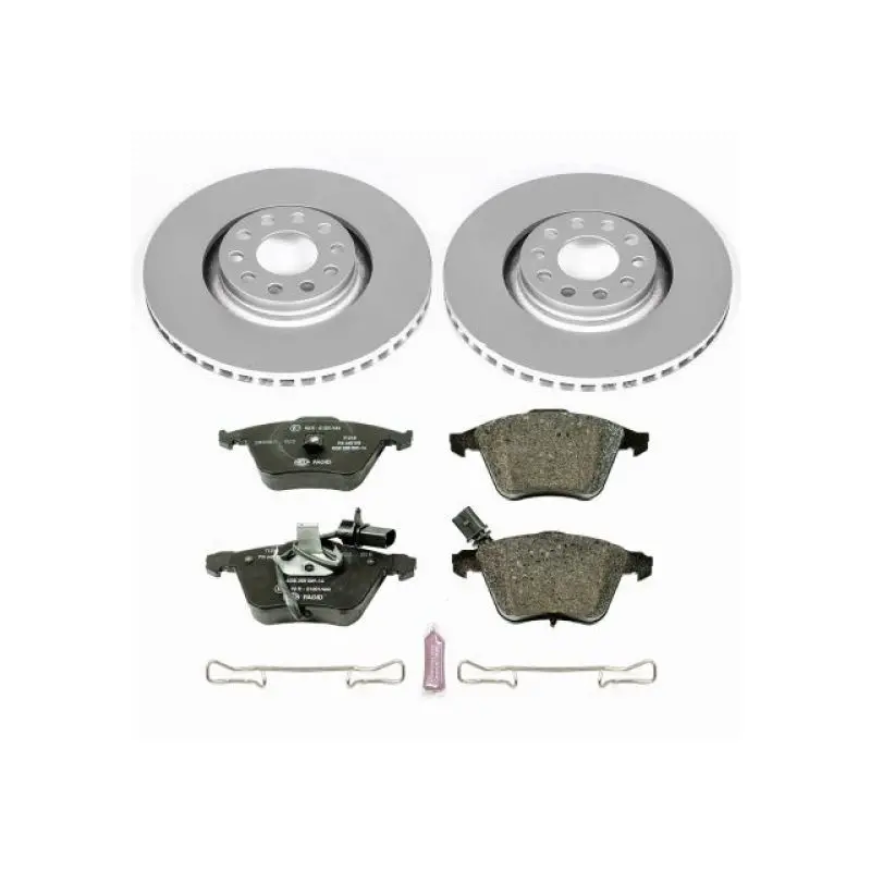 Power Stop 02-04 Audi A6 Quattro Front Euro-Stop Brake Kit 1