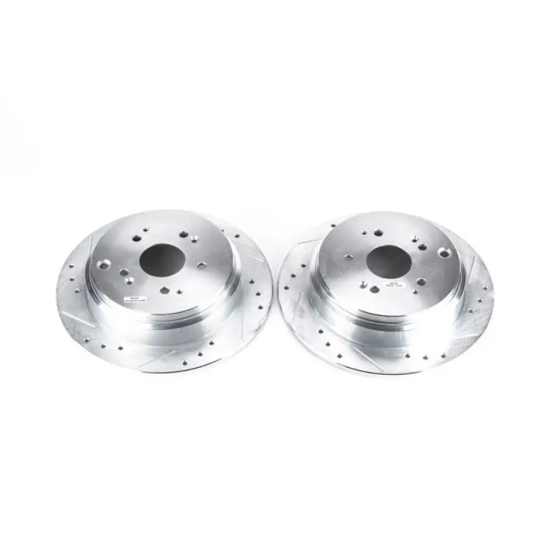 Power Stop 02-04 Honda Odyssey Rear Evolution Drilled & Slotted Rotors - Pair 1