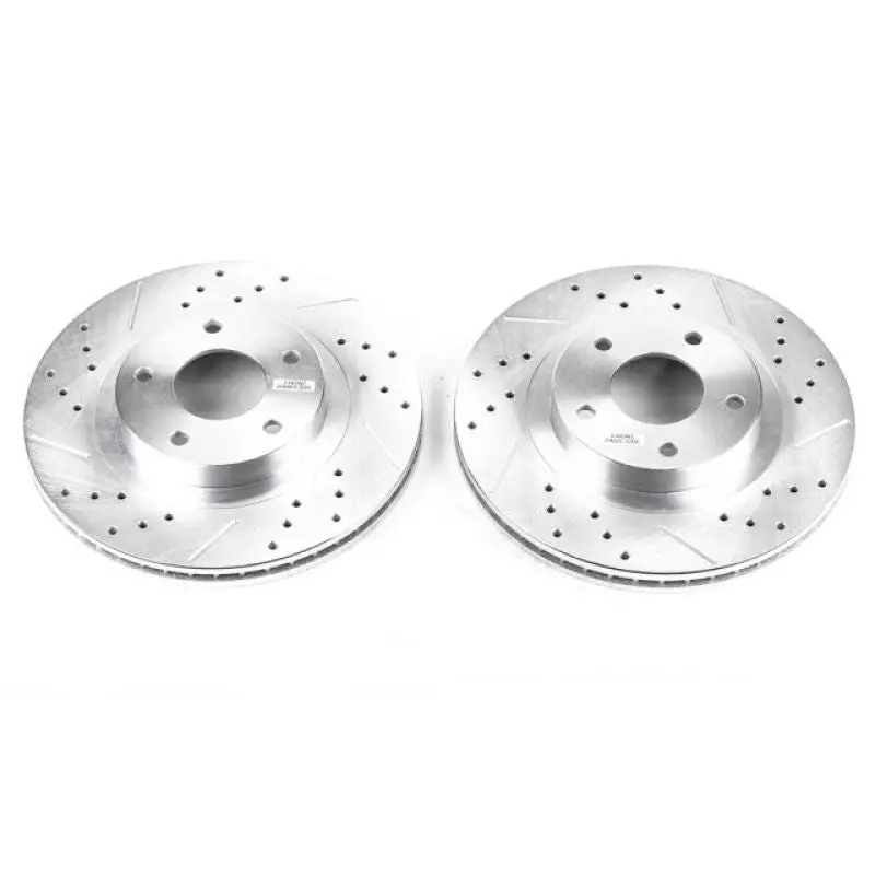 Power Stop 02-04 Infiniti I35 Front Evolution Drilled & Slotted Rotors - Pair 1