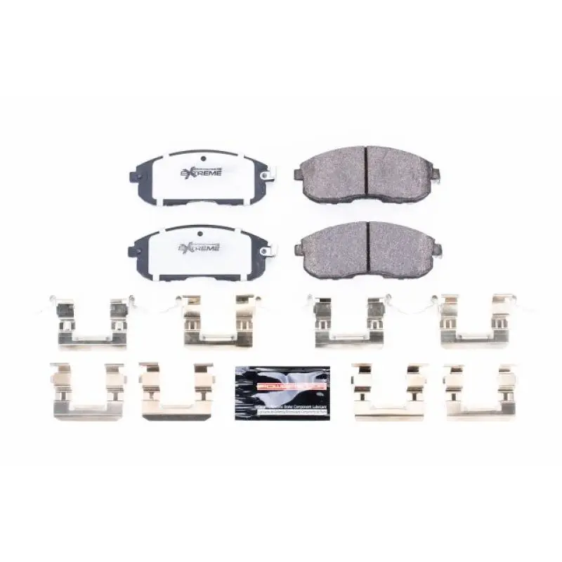 Power Stop 02-04 Infiniti I35 Front Z26 Extreme Street Brake Pads W/Hardware 1