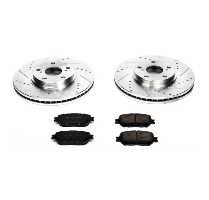 Power Stop 02-04 Toyota Camry Front Z23 Evolution Sport Brake Kit 1