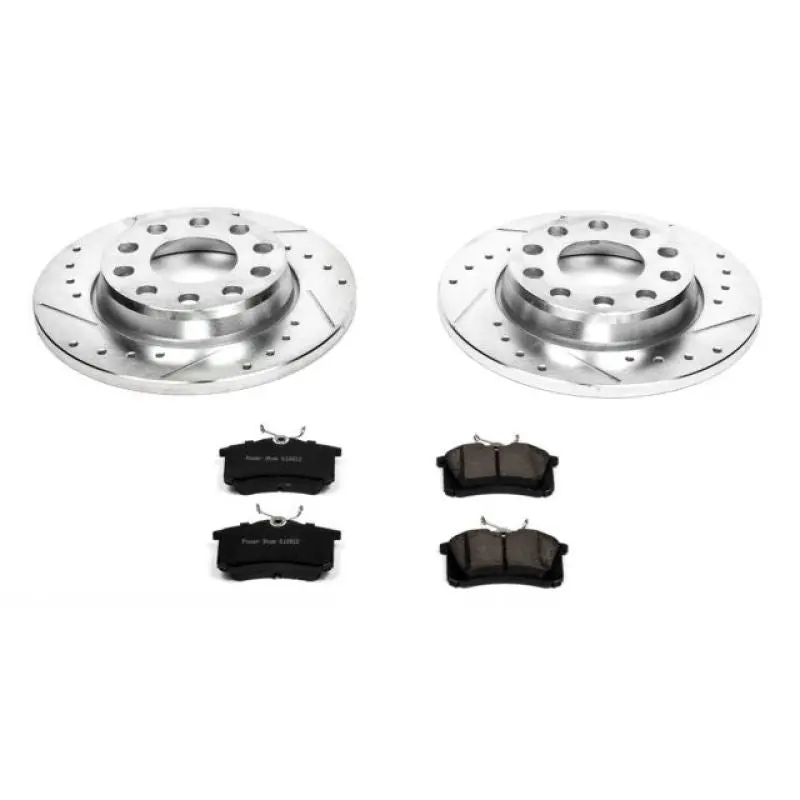 Power Stop 02-05 Audi A4 Rear Z23 Evolution Sport Brake Kit 1