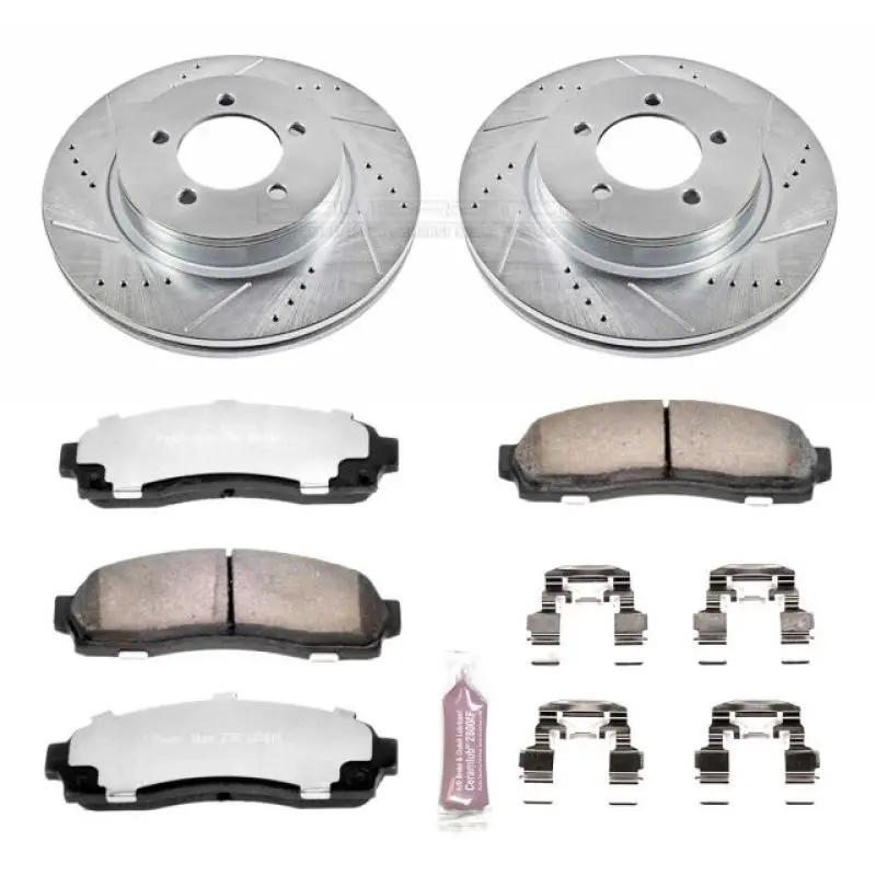 Power Stop 02-05 Ford Explorer Front Z36 Truck & Tow Brake Kit 1