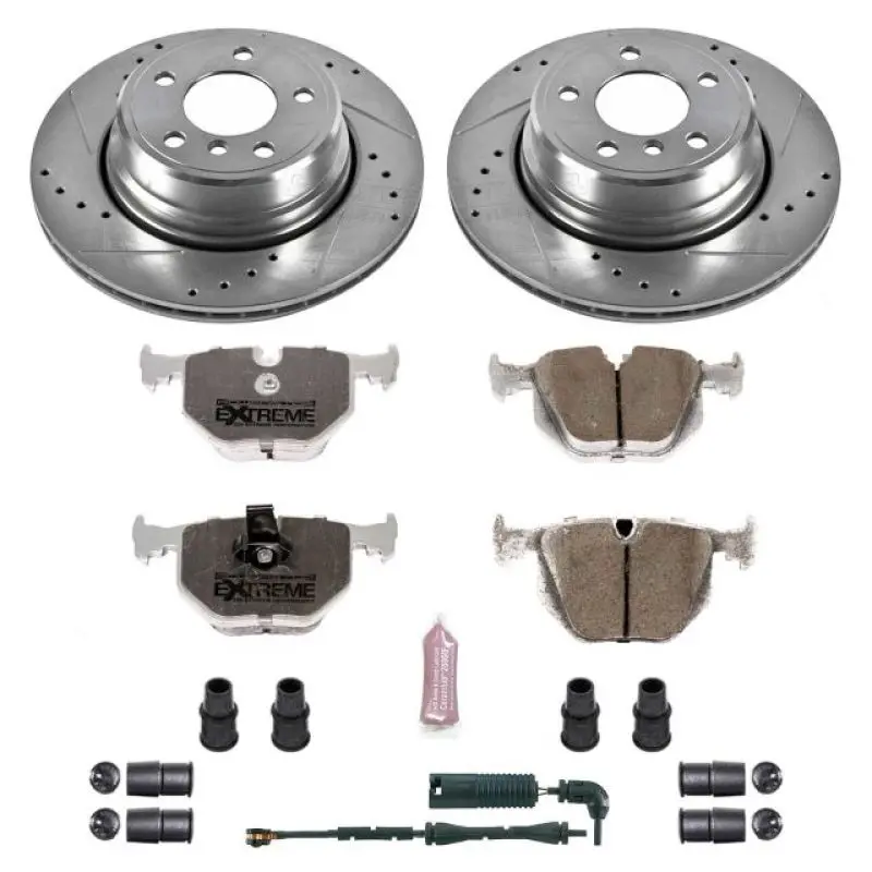 Power Stop 02-06 Bmw X5 Rear Z26 Street Warrior Brake Kit 1