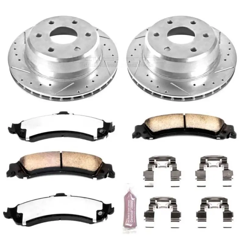 Power Stop 02-06 Cadillac Escalade Rear Z36 Truck & Tow Brake Kit 1
