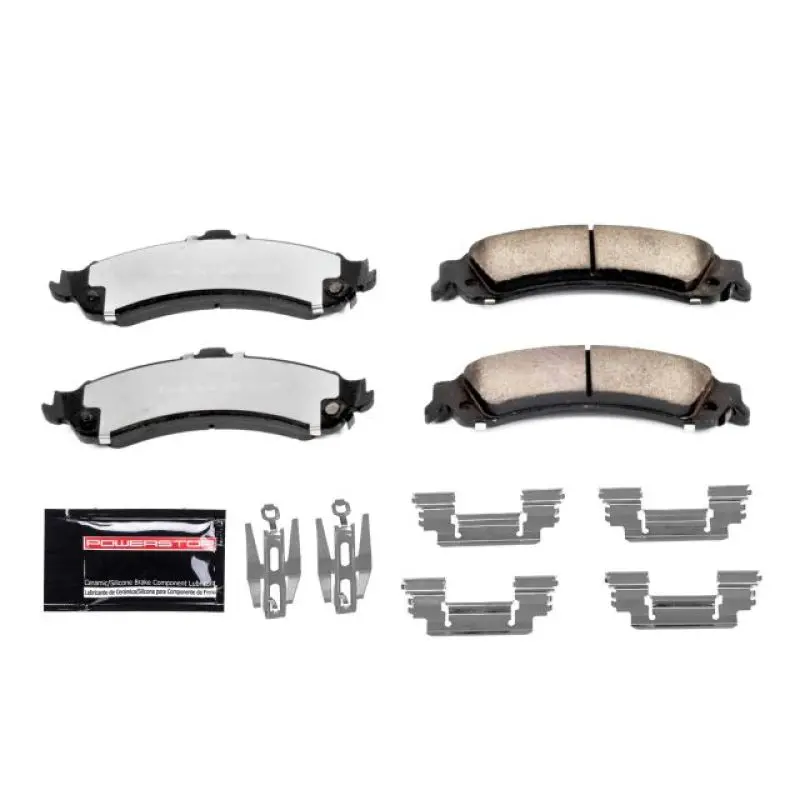 Power Stop 02-06 Cadillac Escalade Rear Z36 Truck & Tow Brake Pads W/Hardware 1