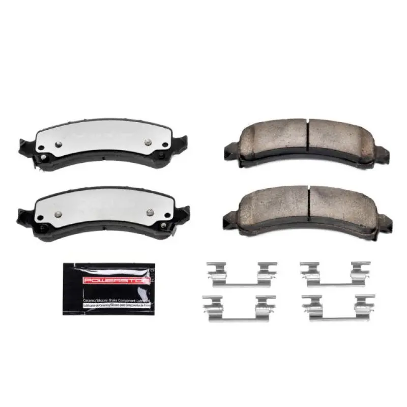 Power Stop 02-06 Cadillac Escalade Rear Z36 Truck & Tow Brake Pads W/Hardware 1