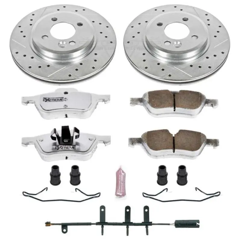 Power Stop 02-06 Mini Cooper Front Z26 Street Warrior Brake Kit 1