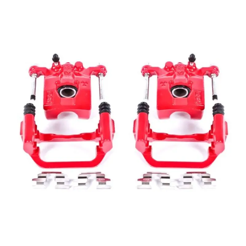 Power Stop 02-06 Nissan Altima Rear Red Calipers W/Brackets - Pair 1