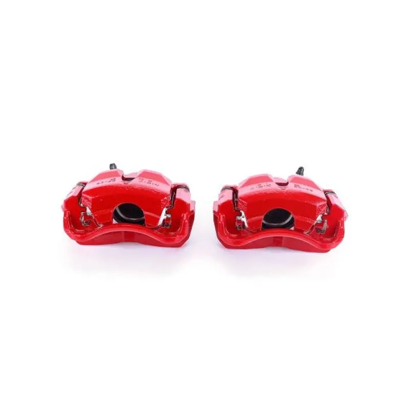 Power Stop 02-06 Toyota Camry Front Red Calipers W/Brackets - Pair 1