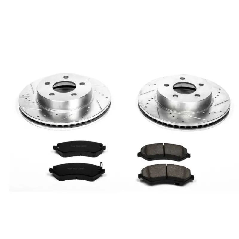 Power Stop 02-07 Jeep Liberty Front Z23 Evolution Sport Brake Kit 1