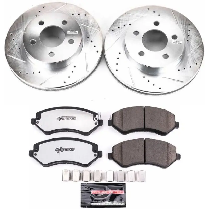 Power Stop 02-07 Jeep Liberty Front Z36 Truck & Tow Brake Kit 1