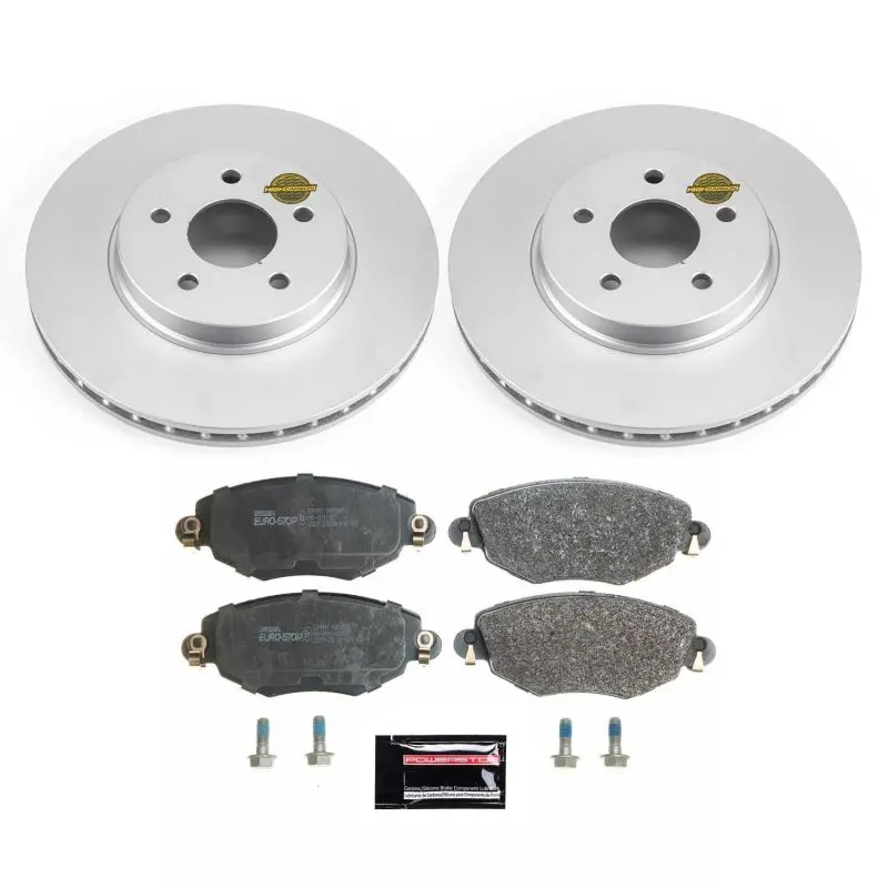 Power Stop 02-08 Jaguar X-Type Front Euro-Stop Brake Kit 1