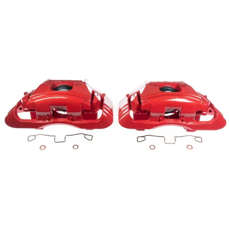 Power Stop 03-04 Audi A6 Front Red Calipers - Pair 1