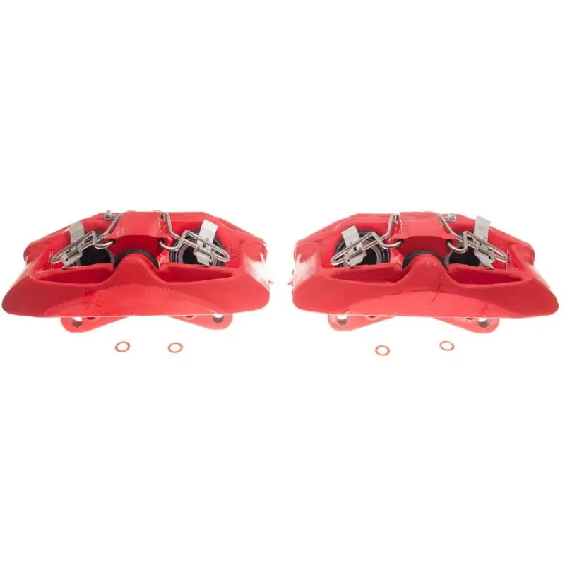 Power Stop 03-04 Audi A6 Front Red Calipers W/Brackets - Pair 1