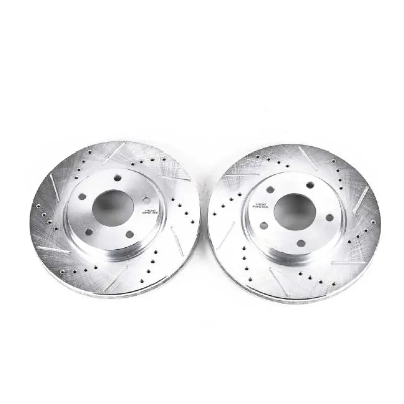 Power Stop 03-04 Infiniti M45 Front Evolution Drilled & Slotted Rotors - Pair 1