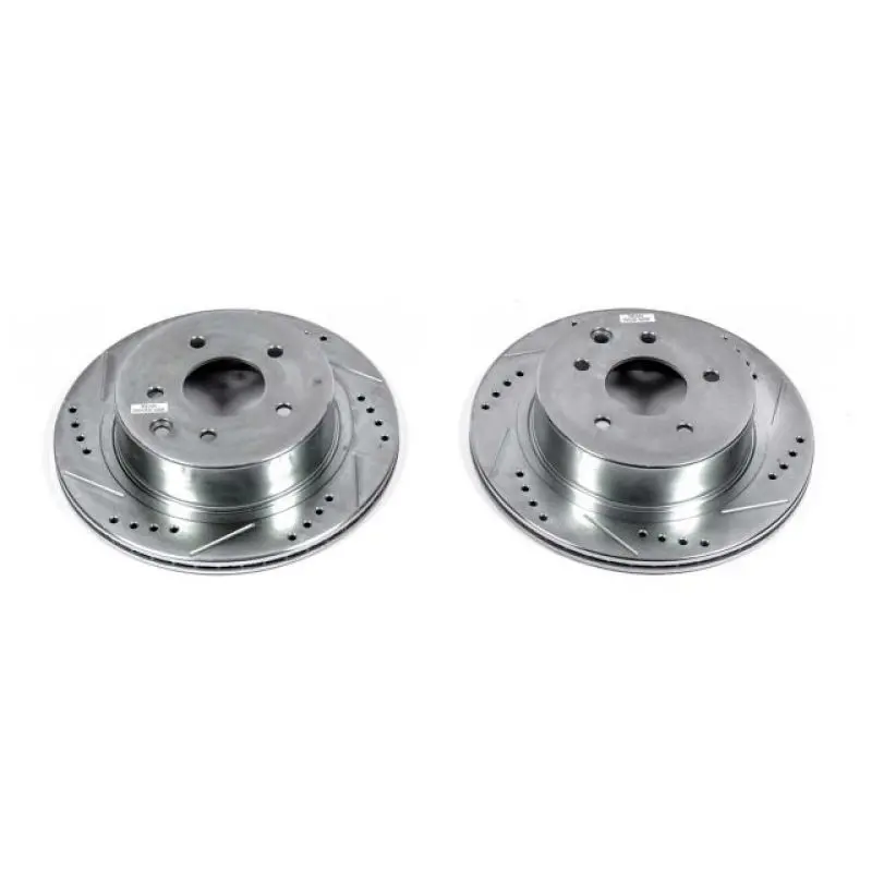 Power Stop 03-04 Infiniti M45 Rear Evolution Drilled & Slotted Rotors - Pair 1
