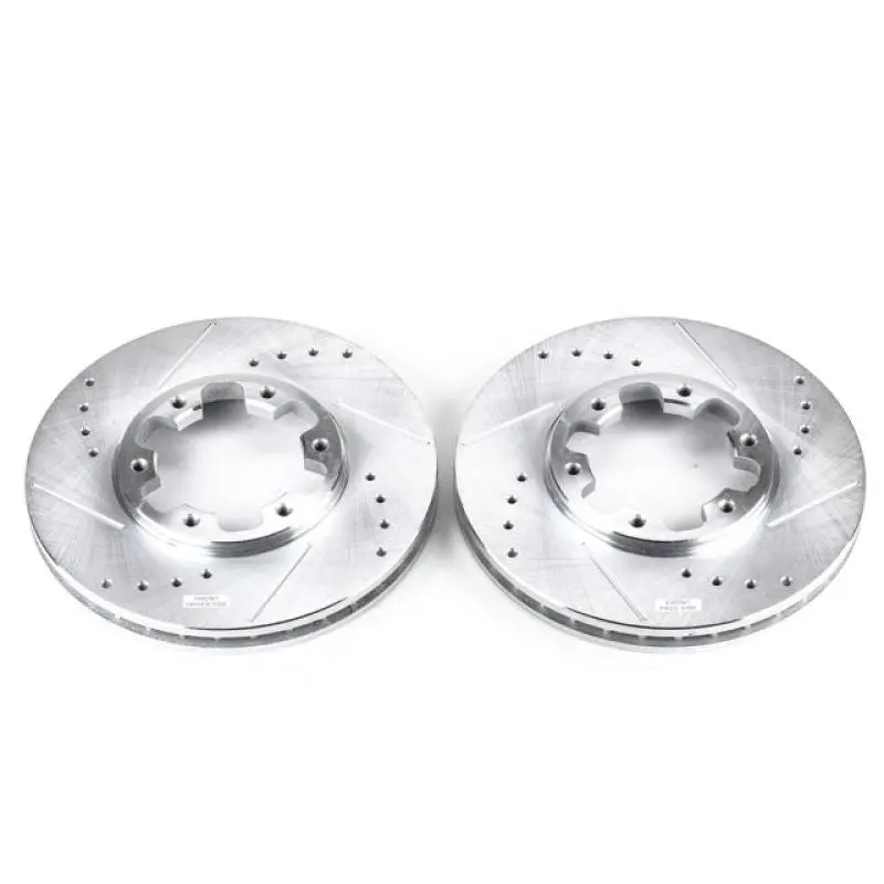 Power Stop 03-04 Nissan Frontier Front Evolution Drilled & Slotted Rotors - Pair 1