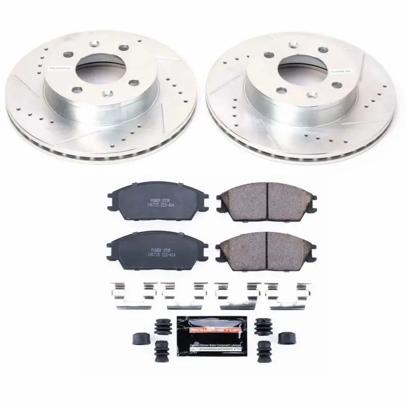 Power Stop 03-05 Hyundai Accent Front Z23 Evolution Sport Brake Kit 1