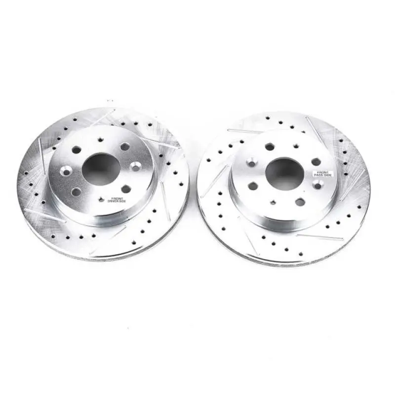 Power Stop 03-05 Kia Rio Front Evolution Drilled & Slotted Rotors - Pair 1