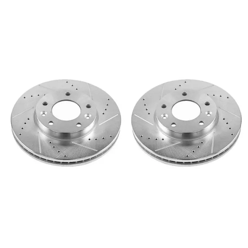 Power Stop 03-05 Kia Sedona Front Evolution Drilled & Slotted Rotors - Pair 1